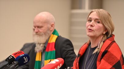 Литовские общественные деятели Казимерас Юрайтис и Эрика Швенченене