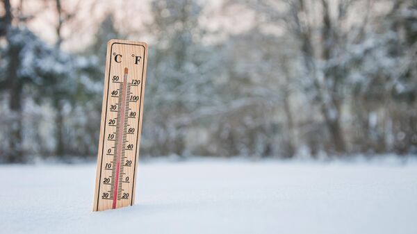 Термометр в снегу, архивное фото - Sputnik Литва