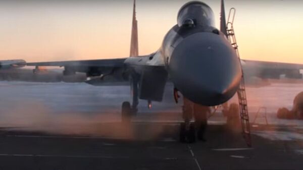 Перебазирование самолетов Су-35С ВВО в Белоруссию в рамках совместных учений - Sputnik Литва