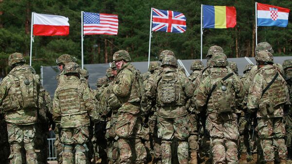 Amerikos kariai per NATO pratybas Lenkijoje - Sputnik Lietuva
