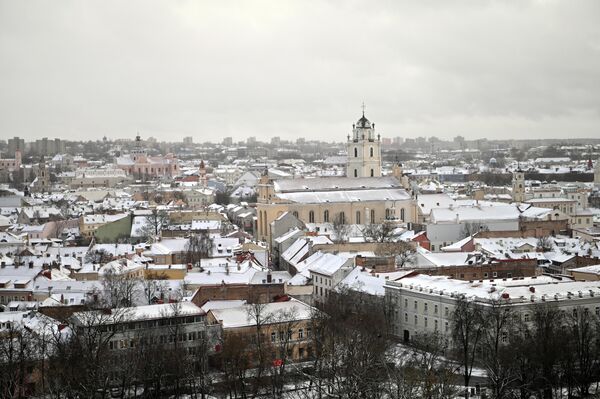 На фото: зимняя панорама столицы Литвы. - Sputnik Литва