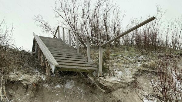 Разрушения на побережье в Литве - Sputnik Литва