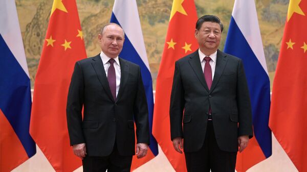 Президент РФ Владимир Путин и председатель Китайской Народной Республики (КНР) Си Цзиньпин - Sputnik Литва