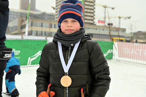 На фото: участник фестиваля зимних видов спорта в Вильнюсе. - Sputnik Литва