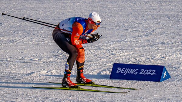 Литовский лыжник Модестас Вайчюлис на зимних Олимпийских играх в Пекине - Sputnik Литва