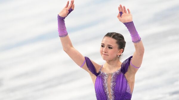 Российская фигуристка Камила Валиева на зимних Олимпийских играх в Пекине - Sputnik Литва