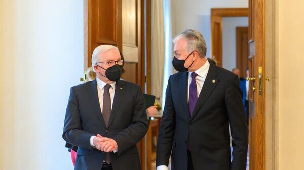 Президент Литвы Гитанас Науседа и федеральный президент Германии Франк-Вальтер Штайнмайер - Sputnik Литва