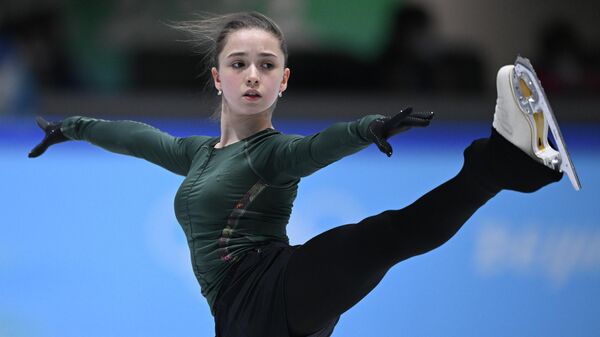 Российская фигуристка Камила Валиева на зимних Олимпийских играх в Пекине - Sputnik Литва