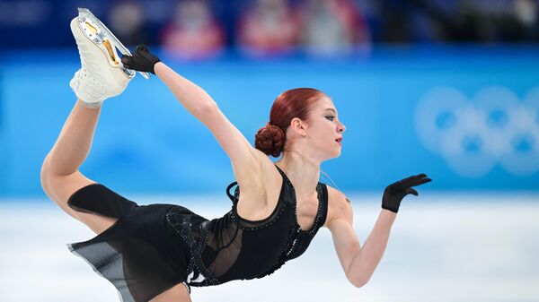 Российская фигуристка Александра Трусова на зимних Олимпийских играх в Пекине - Sputnik Литва