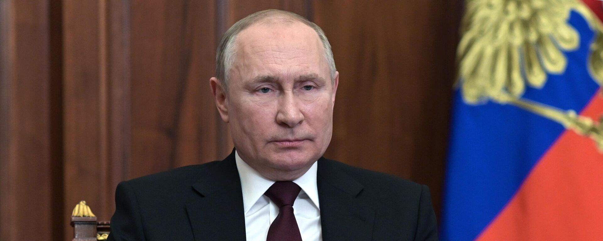 Президент России Владимир Путин - Sputnik Литва, 1920, 22.02.2022