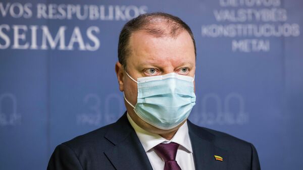 Лидер оппозиции Сейма Литвы Саулюс Сквернялис - Sputnik Литва