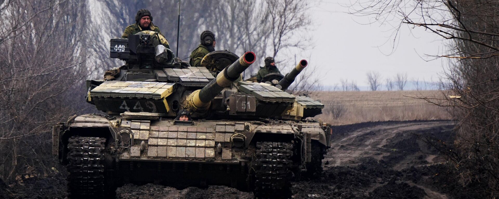 DPR liaudies milicijos tankai T-72 - Sputnik Lietuva, 1920, 18.03.2022