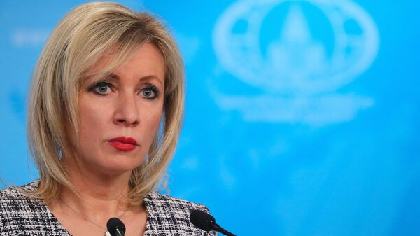 Oficiali Rusijos užsienio reikalų ministerijos atstovė Marija Zacharova - Sputnik Lietuva