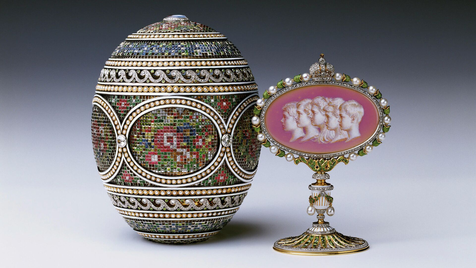 Ювелирное яйцо Мозаичное, изготовленное фирмой Карла Фаберже - Sputnik Lietuva, 1920, 06.03.2022