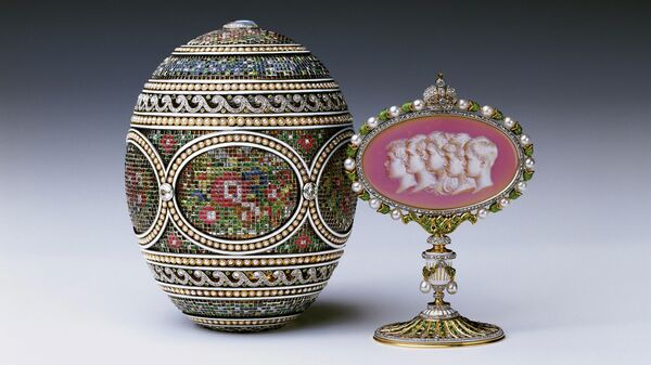 Ювелирное яйцо Мозаичное, изготовленное фирмой Карла Фаберже - Sputnik Lietuva