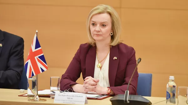 Didžiosios Britanijos užsienio reikalų ministrė Liza Tras - Sputnik Lietuva