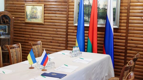 Место проведения второго раунда российско-украинских переговоров в Белоруссии - Sputnik Литва