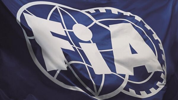 Флаг Международной автомобильной федерации FIA, архивное фото - Sputnik Литва