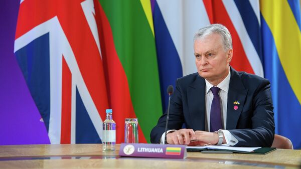 Президент Литвы Гитанас Науседа во время саммита в Лондоне - Sputnik Lietuva