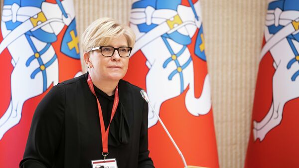 Премьер-министр Литвы Ингрида Шимоните - Sputnik Литва