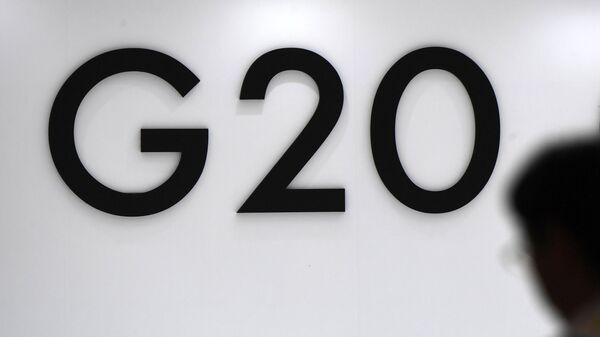 Лого саммита G20, архивное фото - Sputnik Литва
