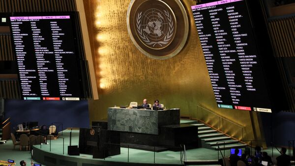 Специальная сессия Генеральной Ассамблеи ООН в Нью-Йорке - Sputnik Литва