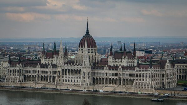 Вид на здание венгерского парламента в Будапеште, архивное фото - Sputnik Литва
