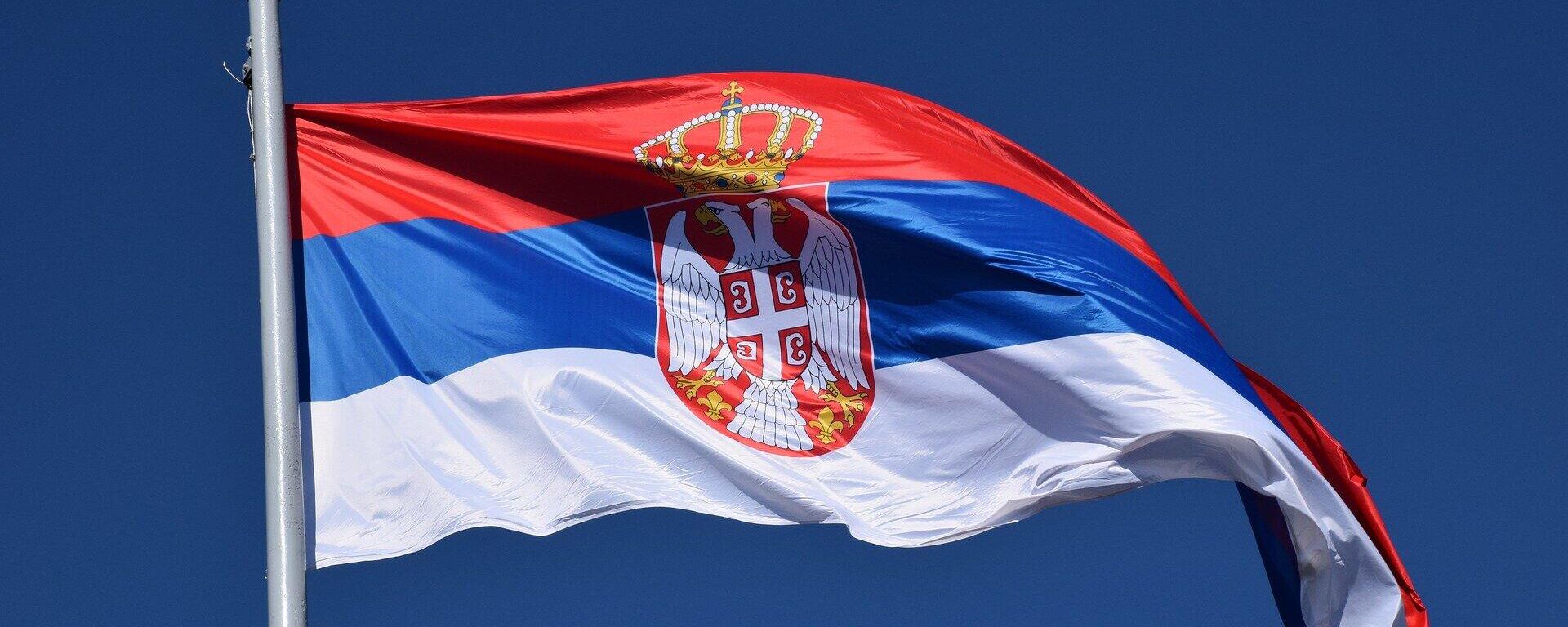 Флаг Сербии, архивное фото - Sputnik Литва, 1920, 07.06.2023