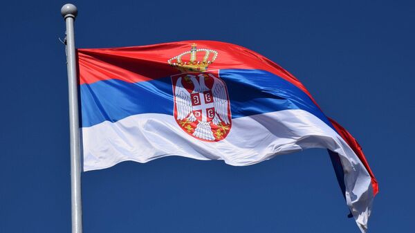 Флаг Сербии, архивное фото - Sputnik Литва