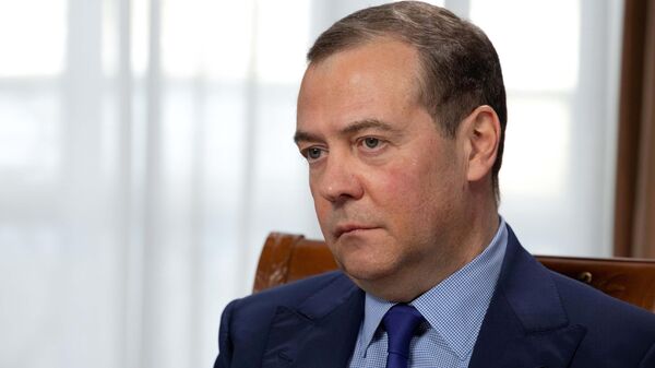 RF Saugumo tarybos pirmininko pavaduotojas Dmitrijus Medvedevas - Sputnik Lietuva