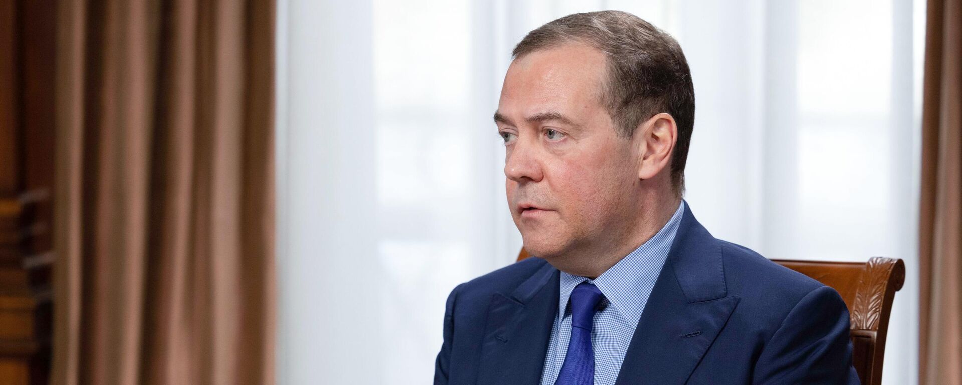 Rusijos Federacijos Saugumo Tarybos pirmininko pavaduotojas Dmitrijus Medvedevas - Sputnik Lietuva, 1920, 13.05.2022