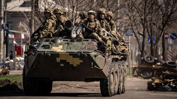 Ukrainos ginkluotųjų pajėgų kariai - Sputnik Lietuva