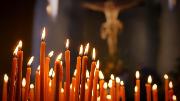 Церковные свечи, архивное фото - Sputnik Литва