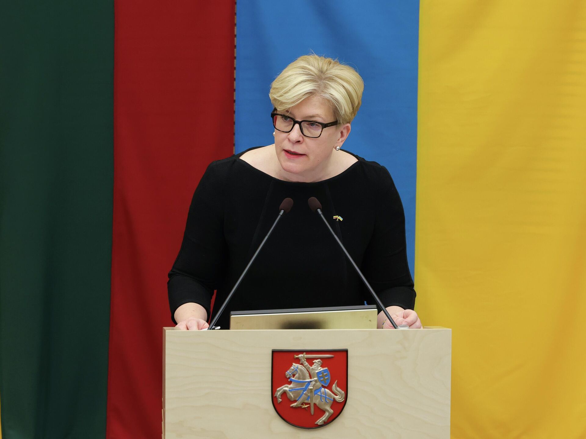 премьер министр литвы ингрида шимоните