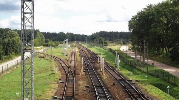 Железнодорожная станция Кена в Литве, архивное фото - Sputnik Литва