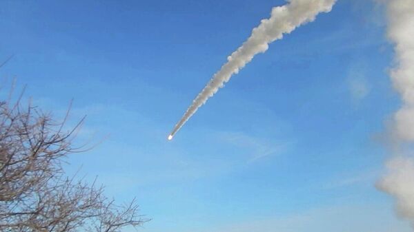 Нанесение удара ракетами Оникс по инфраструктуре украинской армии. Кадр видео. Архивное фото - Sputnik Литва