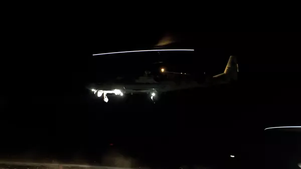 Ночной налет вертолетов Ка-52 на украинский опорный пункт - Sputnik Lietuva