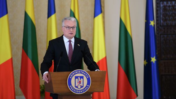 Президент Литвы Гитанас Науседа во время рабочего визита в Румынию - Sputnik Lietuva