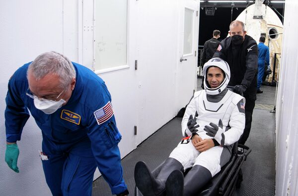 Astronautai saugiai nusileido į Žemę. - Sputnik Lietuva
