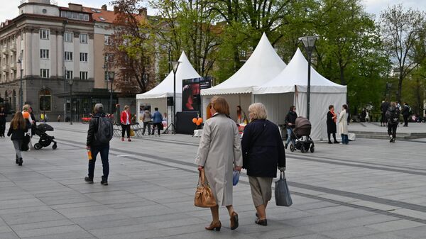 Акция в Вильнюсе, посвященная дню борьбы с сердечной недостаточностью в Европе - Sputnik Литва