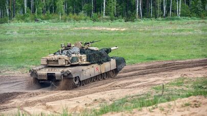 Военные учения на Гайжюнайском полигоне в Литве, архивное фото