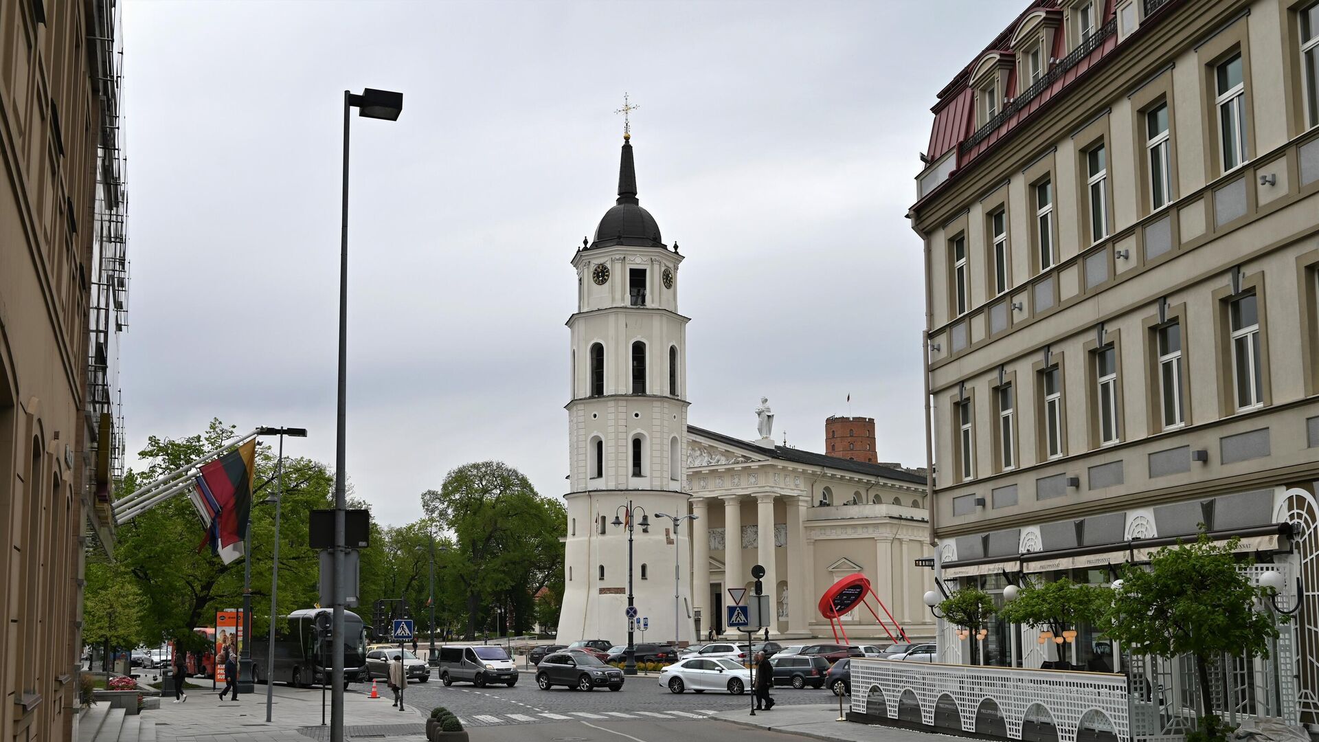 Колокольня на Кафедральной площади в Вильнюсе - Sputnik Литва, 1920, 06.08.2022