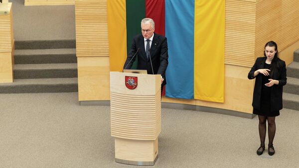 Президент Литвы Гитанас Науседа в Сейме - Sputnik Литва