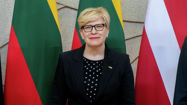 Премьер-министр Литвы Ингрида Шимоните - Sputnik Литва