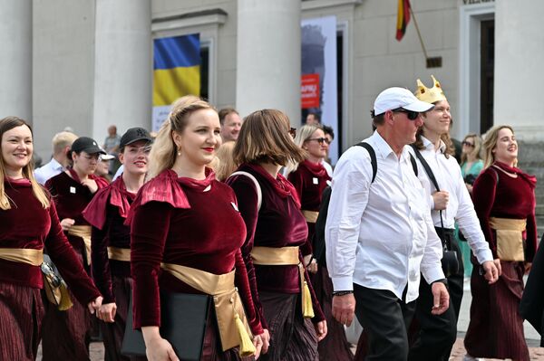 Участники фестиваля студенческой песни и танцев Gaudeamus-2022. - Sputnik Литва