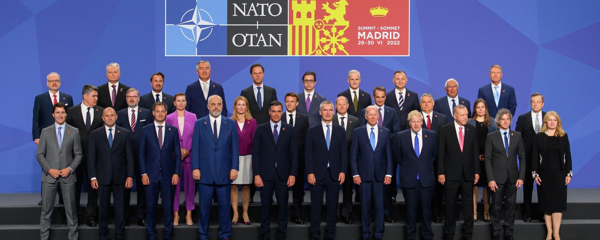 Участники саммита НАТО в Мадриде - Sputnik Литва, 1920, 03.07.2022