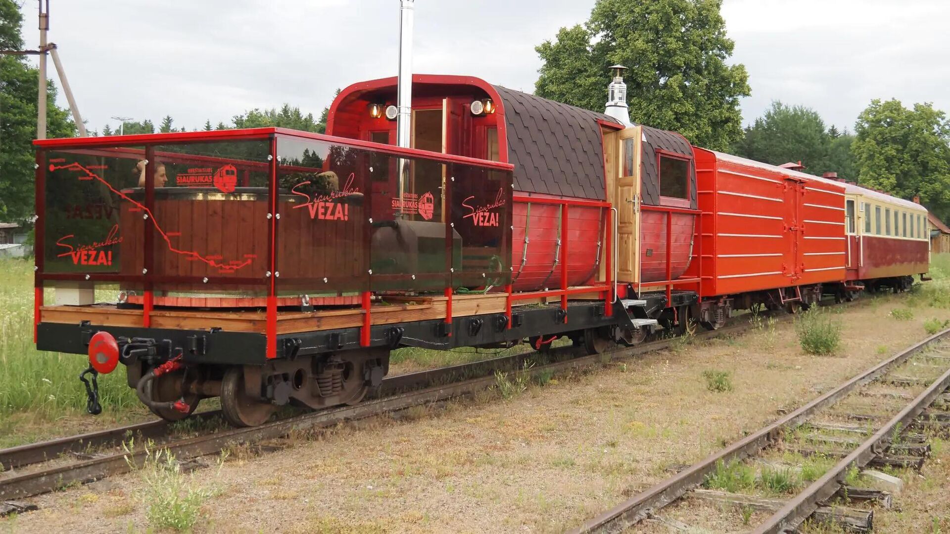 Железнодорожный вагон с баней в Литве - Sputnik Литва, 1920, 16.08.2022