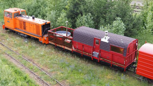 Железнодорожный вагон с баней в Литве - Sputnik Литва