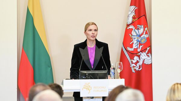 Глава МВД Литвы Агне Билотайте на Форуме регионов - Sputnik Литва