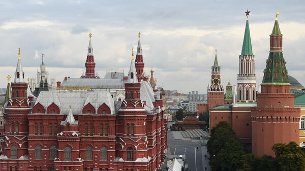 Государственный Исторический музей и Московский Кремль, архивное фото - Sputnik Литва